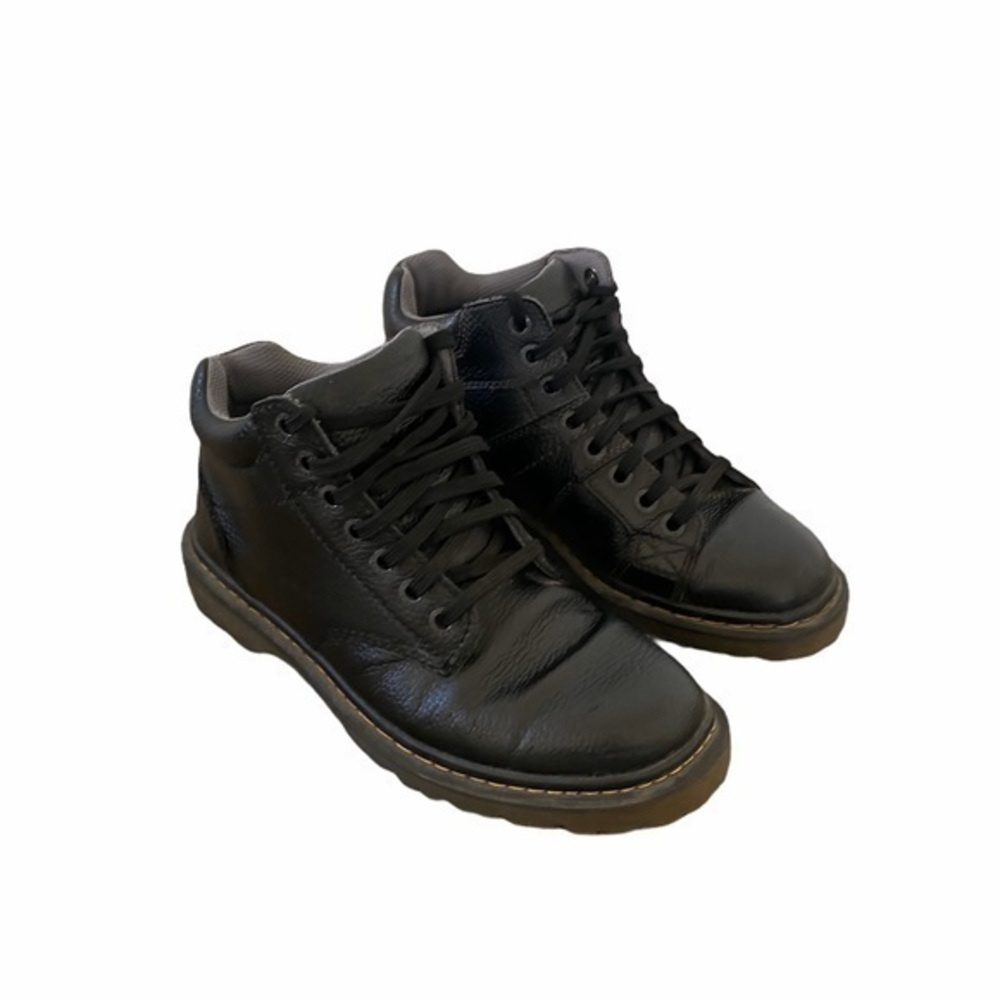 Dr. Martens Harrisfield Black Leather Lace Up Boots - Picture 3 of 12